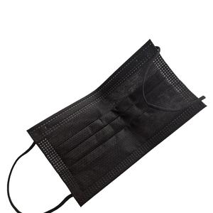 Grosir Pabrik masker wajah hitam sekali pakai 3 lapisan masker bedah hitam sekali pakai masker bedah - Product Image 5