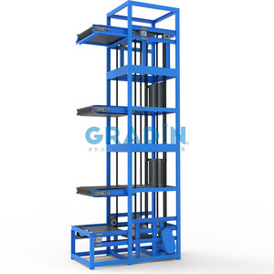Transportadores verticales continuos de acero inoxidable 304 personalizados, elevador específico para cajas, elevador, fábrica de alimentos de medicamentos limpios - Product Image 5