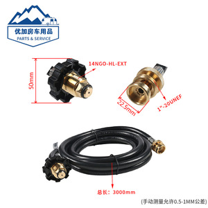 Pol Conversion Qcc Connector 10 Ft Propane Gas Hose For Outdoor Grill Cooking <b>Baking</b> Barbecue Universal Metal <b>Accessory</b> - Product Image 5