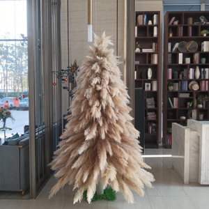 Cây Pampas Giả Trang Trí Giáng Sinh Bằng Lụa Theo Yêu Cầu B0483 1.8M Cây Cỏ Pampas Nhân Tạo Để Trang Trí Giáng Sinh - Product Image 5