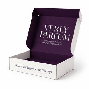 Boîtes d'emballage personnalisées imprimées avec logo, blanches, petites, mini, pour bijoux, cadeaux, cosmétiques, bougies, parfums, avec nœud pour l'expédition, boîtes en papier de luxe - Product Image 3