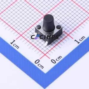 TSD003B08018A Tactile <b>Switch</b> SMD,6x6mm <b>Switch</b> Round Button 1.8N Vertical Mount 6mm - Product Image 1