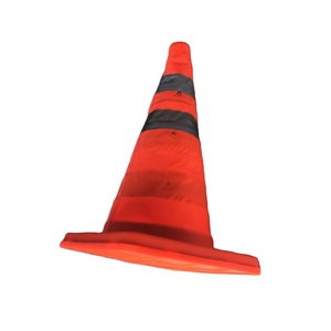 30cm yansıtıcı PP araba katlanır katlanabilir yol güvenliğ<span class=keywords><strong>i</strong></span> trafik konisi en iyi ışık ile uyarı - Product Image 4