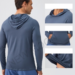 Vêtements de protection solaire pour hommes, manches longues, fins, respirants, pour sports de plein air, anti-ultraviolets UPF50+, vêtements de sport - Product Image 2