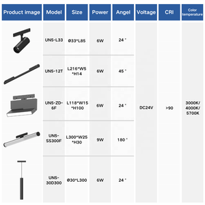 Kit de projecteurs LED sur <span class=keywords><strong>rail</strong></span> 24V <span class=keywords><strong>pour</strong></span> système de <span class=keywords><strong>plafond</strong></span>, série de tubes ronds, <span class=keywords><strong>pour</strong></span> éclairage de <span class=keywords><strong>plafond</strong></span> de magasin - Product Image 4