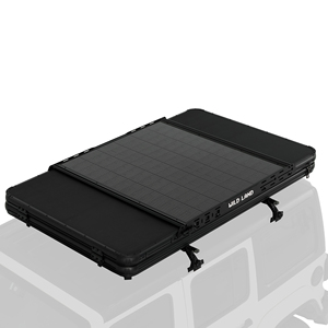 Solar Powered Rooftop Tent 300W Hard Car Roof Tent Ultra Lightweight Slim Design SUV Pickup Camping Tent Quick Open VMS-RT-LS130 - Product Image 3