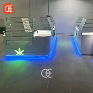 Smoke Shop Retail Store Cigarette Stands Smoke Shop Showcase Led Display Showcase For Shisha Shop