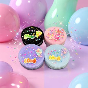 Cookie Squishy Mud Texture Squeeze Toy TPR Material Stress Relief Anxiety Relief <b>Fidget</b> Toy for Kids Cute Decompression Toy - Product Image 4