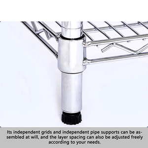 Étagère métallique solide double face à 4 niveaux, grande capacité, légère, autoportante, pour supermarchés et entrepôts, revêtement en poudre époxy - Product Image 5