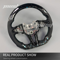 Accessoires intérieurs pour Hyundai I30N I20N Elantra N N-line Fastback, volant personnalisé en fibre de carbone forgée avec LED