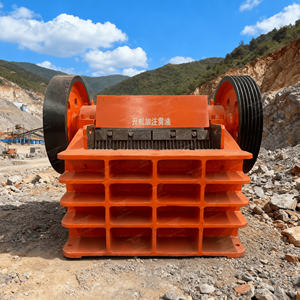 Concasseur à mâchoires mobile à moteur diesel pour le granit, le minerai d'or, concasseur à mâchoires 400x600, concasseur minier de grès, plaque de mâchoires - Product Image 1