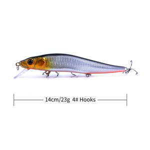 Mồi Câu Cá Bán Buôn 14CM/19G Mồi Câu Cá Minnow Nổi Lớn Mồi Câu Cá Bass Nhân Tạo Hay Do Dự - Product Image 2