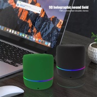 Mini Altavoz Portátil Inalámbrico con Luces LED RGB, 5W, Bajos Profundos, Batería para Teléfono/PC, Superventas