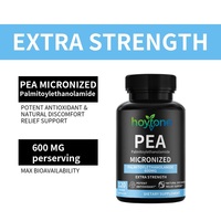 Capsules de PEA (Palmitoyl Éthanolamide) 600mg Micronisé 99% HPCL à Marque Blanche OEM pour le Soutien du Système Nerveux et la Santé Antioxydante