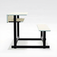 Ensemble table et banc pour projets gouvernementaux scolaires en Afrique - Mobilier scolaire pour étudiants
