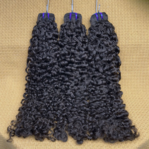 Vente en gros cheveux bouclés bruts birmans Cabelos cheveux humains birmans bouclés non traités cheveux humains vietnamiens vendeurs de paquets de cheveux bouclés birmans - Product Image 6