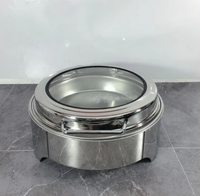 Chauffe-plat en acier inoxydable 6L avec contrôle numérique intelligent par vapeur, température 30-90°C, durée de maintien de 12 heures pour la restauration collective haut de gamme
