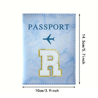 Pochette de passeport portable multifonctionnelle avec plusieurs emplacements pour cartes et documents, étui de rangement pour cartes d'identité et de banque, unisexe