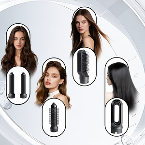 แปรงไดร์<span class=keywords><strong>ผม</strong></span>ไฟฟ้า 5 in 1 ยี่ห้อ Salon พร้อมเทคโนโลยีประจุลบ สำหรับยืดและม้วน<span class=keywords><strong>ผม</strong></span> - Product Image 2