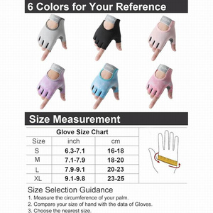 Gants de sport pour la salle de sport, le vélo, l'exercice, la musculation avec protection respirante de la paume - Product Image 5