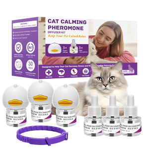 Kit difuser menenangkan kucing, penyebar feromon untuk kucing cemas solusi Anti stres & kenyamanan dengan 1 kerah menenangkan - Product Image 1