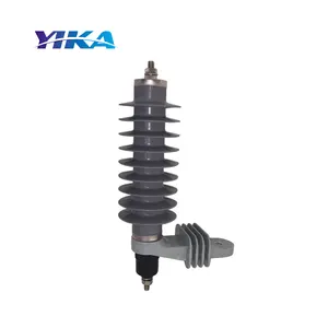 YIKA 21KV 5KA 10KA Silicone Rubber Lightning Arrester 21 KV Polymer Surge Arrester