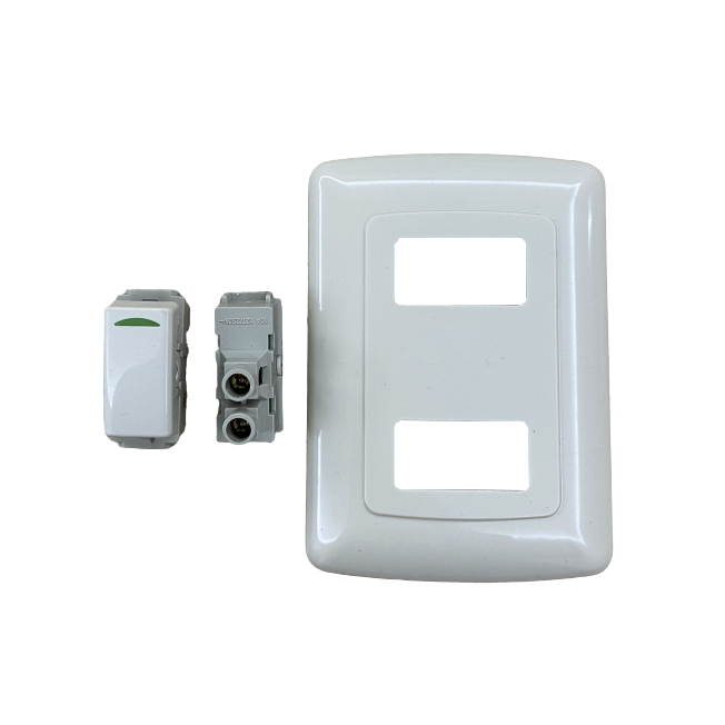 Wholesale Bh Series White 10a Panel Wall Switch 2 Billing Control Power Switch for Mexico Market