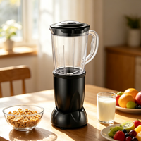Mixeur Plongeant Électrique SENFE 200W 0.8L à Vitesse Variable avec Bouton Poussoir, Hachoir à Légumes Domestique en Plastique Facile à Nettoyer
