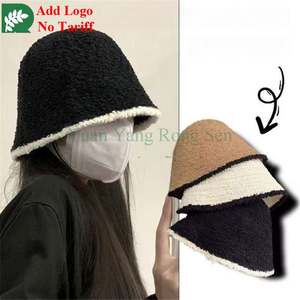 Sombreros de Pescador de Color Puro al por Mayor con Forro de Lana Berber para Mujer - Product Image 4