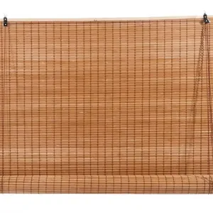 Tirai Bambu bayangan jendela luar ruangan bambu gulung atas tirai bambu