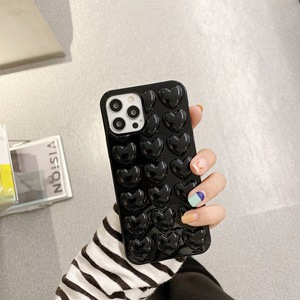 Ragazze donne 3D amore cuore custodie per <span class=keywords><strong>iPhone</strong></span> 15 <span class=keywords><strong>Pro</strong></span> <span class=keywords><strong>Max</strong></span> 14 12 11 chiaro morbido Silicone Tpu custodia per cellulare <span class=keywords><strong>rosa</strong></span> - Product Image 2