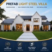 Maison préfabriquée à structure en acier haute résistance, fabricant OEM avec plans de planchers flexibles pour logements modernes