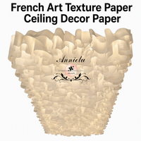 ANNIELU Rideau en papier texturé 3D, décoration de plafond pour mariage, rideaux suspendus pour hôtel, salle de banquet, événement