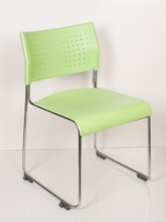 Échantillon gratuit Mobilier de bureau empilable et ergonomique en plastique pour ordinateur Chaise de conférence de visiteur d'événement de train pour salle de réunion