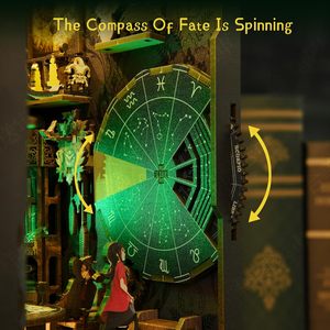 Hamaileon Mystical Tarot Divination Society 3D DIY Book Nook Kit avec lumière LED Fun Toy pour enfants et adultes - Product Image 3