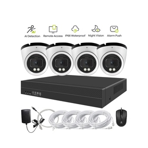 Bán buôn chuyên nghiệp 5MP 8MP 4CH <span class=keywords><strong>8CH</strong></span> 4 KÊNH NVR 4K PoE Bullet Dome Night Vision IP Home an ninh Hệ thống camera ngoài trời - Product Image 1