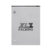 Sacs d'expédition en polyéthylène givré mat en PVC écologique avec fermeture éclair, personnalisables avec logo, pour vêtements et sous-vêtements (vente en gros)