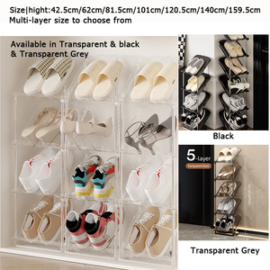 Organizzatore per <span class=keywords><strong>scarpe</strong></span> con scarpiera verticale inclinabile a 45 gradi e supporto per <span class=keywords><strong>scarpe</strong></span> <span class=keywords><strong>salvaspazio</strong></span> per ingresso 4/5/6/livelli - Product Image 3