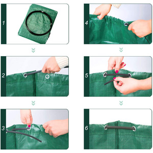 Sacs <span class=keywords><strong>de</strong></span> déchets <span class=keywords><strong>de</strong></span> <span class=keywords><strong>jardin</strong></span> Sacs <span class=keywords><strong>de</strong></span> jardinage Sac <span class=keywords><strong>de</strong></span> feuilles <span class=keywords><strong>de</strong></span> pelouse Fourre-tout <span class=keywords><strong>de</strong></span> <span class=keywords><strong>jardin</strong></span> Conteneur <span class=keywords><strong>de</strong></span> débris Pop up Bin d'herbe Paysage Piscine <span class=keywords><strong>Lea</strong></span> - Product Image 5