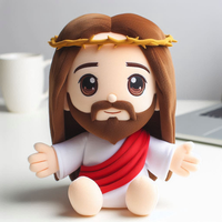 Peluche personnalisée de personnage biblique, poupée en peluche souple de Jésus, figurine religieuse personnalisée, jouets en peluche chrétiens personnalisés