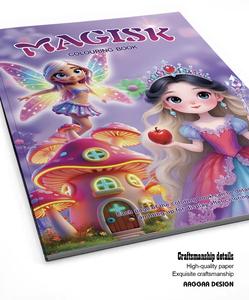 <span class=keywords><strong>Livre</strong></span> de peinture à <span class=keywords><strong>l</strong></span>'aquarelle sans bavure sur le thème <span class=keywords><strong>magique</strong></span> pour les tout-petits et les enfants de 1 à 8 ans, cadeau d'anniversaire artistique, livres personnalisés imprimés - Product Image 4