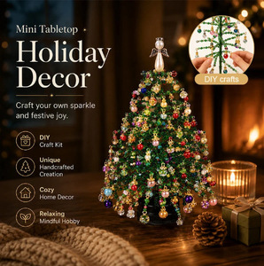 Cross Border Innovative Cute New DIY Beaded Christmas <b>Tree</b> Handmade Bead Christmas <b>Tree</b> Set Holiday Party Decoration - Product Image 2