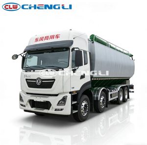 รถบรรทุกส่งอาหารแห้งขนาดใหญ่ 8x4 ยี่ห้อตงเฟิง ป้องกันการกัดกร่อน พร้อมสายพานลำเลียงแบบสกรูป้อนอาหารอัตโนมัติ - Product Image 4