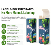 Boîte de parfum en gros pour sérum de soin de la peau, avec sceau holographique anti-contrefaçon, gaufrage nacré et fermeture magnétique pour cosmétiques