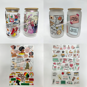 แต่แรกเป็นน้ำมันกาแฟ16ออนซ์ยูวี DTF ถ้วยโอนสติกเกอร์สำหรับ DIY libby แก้วรูปลอกกันน้ำ - Product Image 5