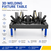 Table de soudage 3D professionnelle avec pinces réglables et système de fixation modulaire pour applications de soudage industriel