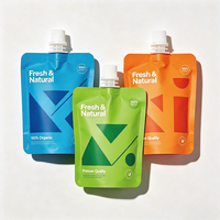 Pochettes souples à bec verseur de haute qualité pour liquides, 30ml, 50ml, 100ml, pour shampoing et lotion