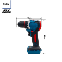 Perceuse au lithium sans fil SUBY, moteur sans balais, équipée de 2 batteries 21V, chargeur rapide, prend en charge OEM et ODM