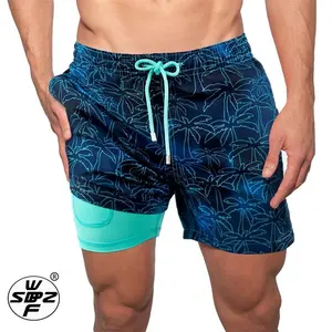 Logo Custom Wholesale Mens Swimwear Surf Shorts Men Quick Dry Swimming Shorts Swim Trunks For Men