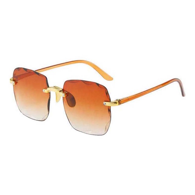 Rimless Sunglasses Simple Eyewear Shaped Party Transparent Multi-color Love Promotion Gift Frameless Heart Sunglasses